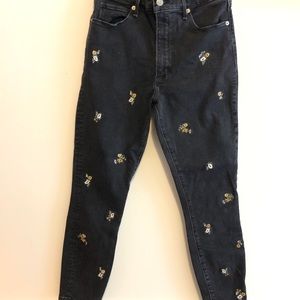 Abercrombie floral jeans